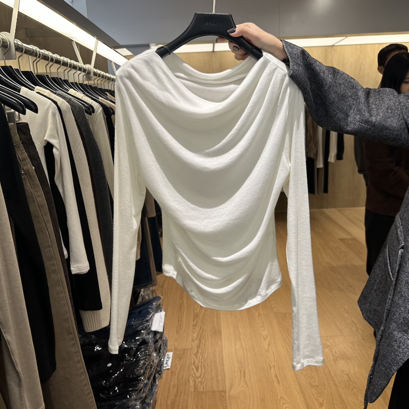 LEFANCY韓國直郵㊣女士新品職業推薦人氣25秋冬長袖T恤羊毛LEFANCY長袖T恤圖色1