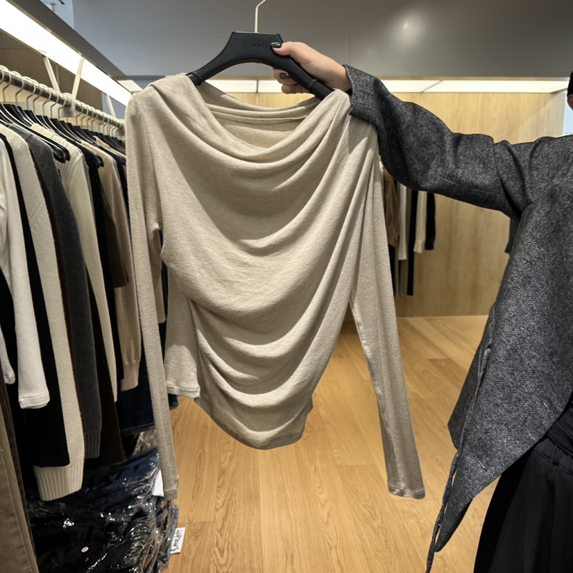 LEFANCY韓國直郵㊣女士新品職業推薦人氣25秋冬長袖T恤羊毛LEFANCY長袖T恤圖色2