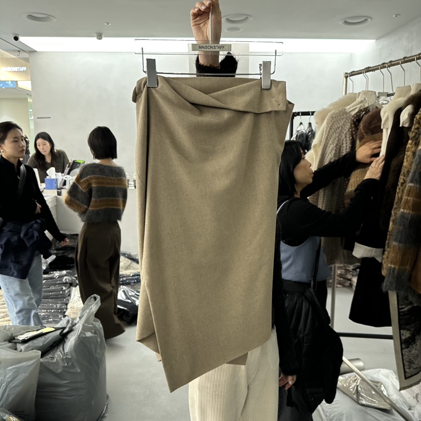 DOUBLE STANDARD/LE SMOKING/MAISONSTAFF東大門㊣直郵女士新品熱賣長裙MAISONSTAFF長裙
