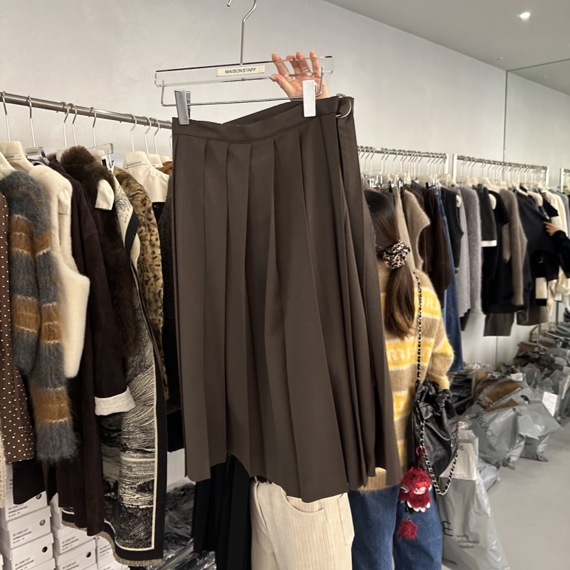 DOUBLE STANDARD/LE SMOKING/MAISONSTAFF東大門㊣實拍女士新品休閑長裙MAISONSTAFF長裙