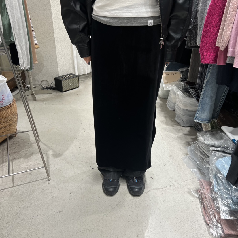 SSEMIENNE東大門㊣直郵女裝新品真品推薦休閑時尚人氣長裙絨SSENIQUE長裙圖色1