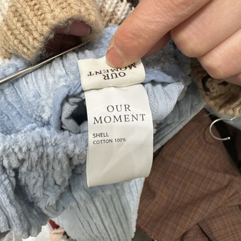 OURMOMENT東大門㊣代購女士新品休閑時尚25秋冬真品短褲燈芯絨OURMOMENT短褲