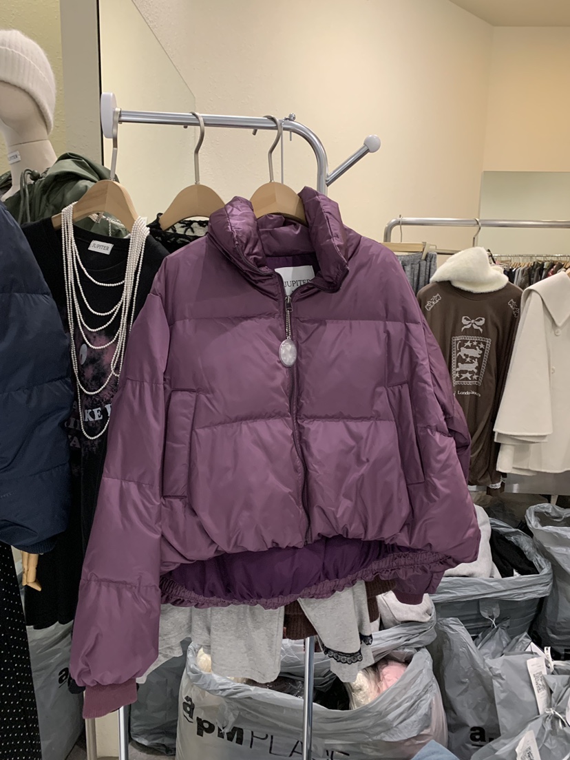 JUPITER東大門㊣實拍女裝新品時尚25秋冬推薦真品短款羽絨服JUPITER短款羽絨服圖色3