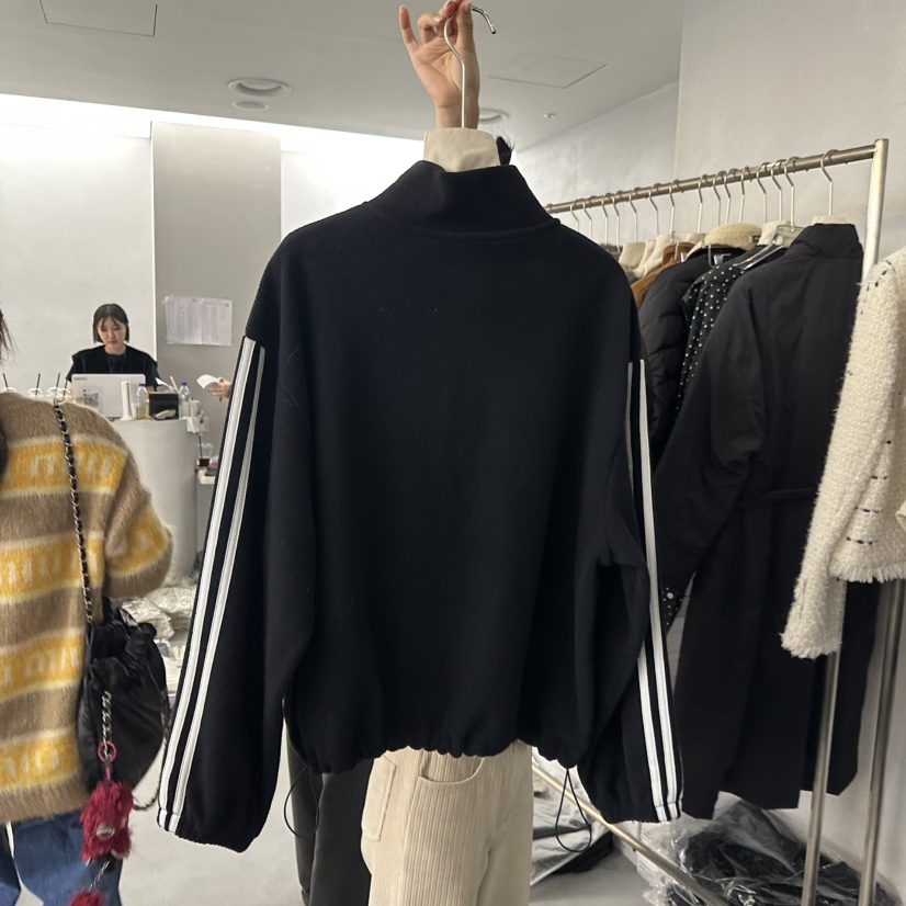 DOUBLE STANDARD/LE SMOKING/MAISONSTAFF韓國代購㊣女士新款時尚夾克羊毛MAISONSTAFF夾克