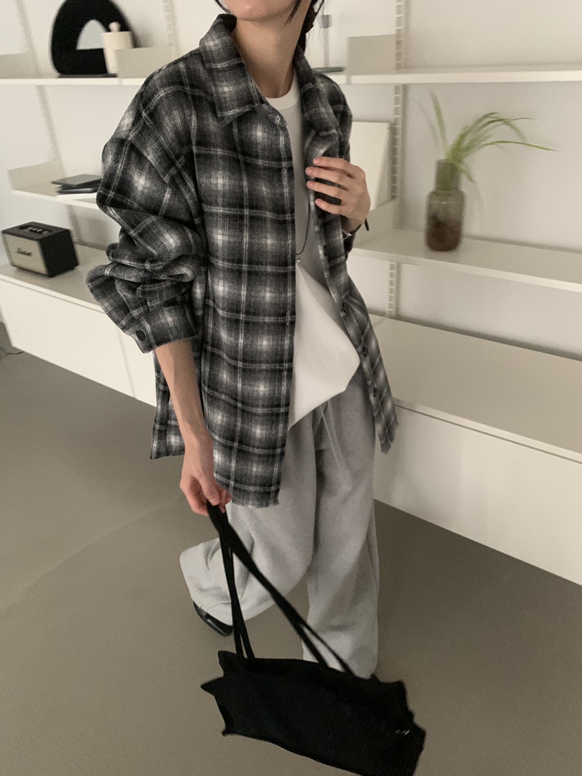 TRUE東大門㊣實拍女裝新款25秋冬人氣職業時尚襯衫蕾絲衫羊毛TRUE襯衫/蕾絲衫