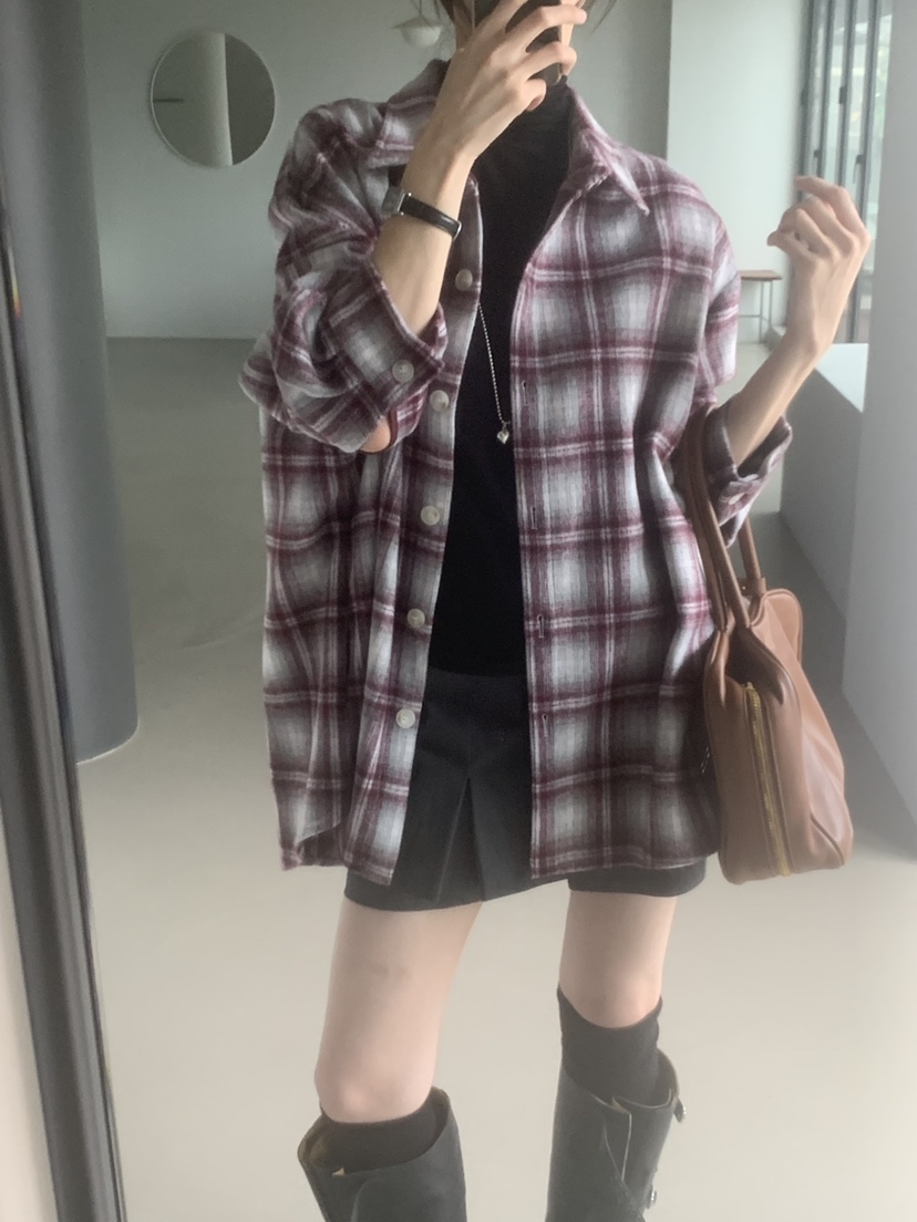 TRUE東大門㊣實拍女裝新款25秋冬人氣職業時尚襯衫蕾絲衫羊毛TRUE襯衫/蕾絲衫