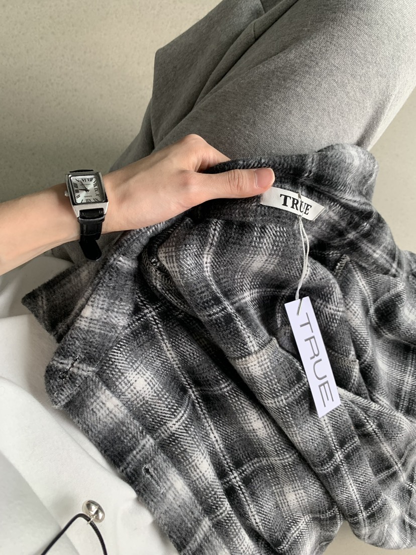 TRUE東大門㊣實拍女裝新款25秋冬人氣職業時尚襯衫蕾絲衫羊毛TRUE襯衫/蕾絲衫