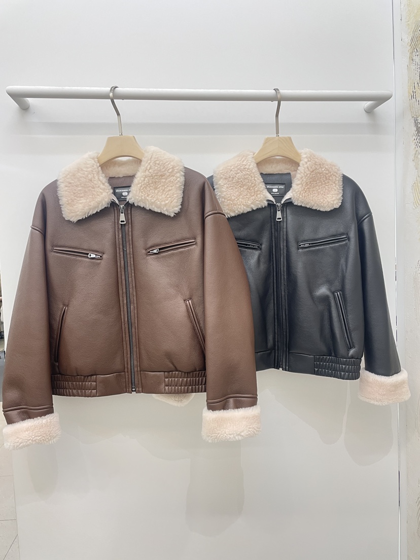 NYLON東大門㊣實拍女裝新品熱賣時尚人氣休閑真品夾克羊毛拉鏈NYLON夾克