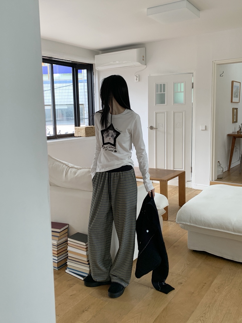 MORE THAN-P韓國直郵㊣女士新品時尚人氣熱賣推薦真品休閑褲MORE THAN休閑褲
