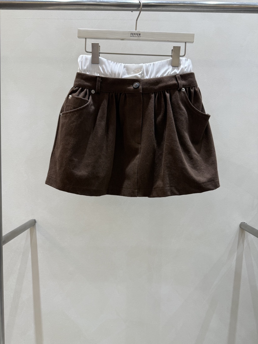 FEFFER東大門㊣直郵女士新款25秋冬真品推薦熱賣時尚休閑裙褲FEFFER裙褲圖色3