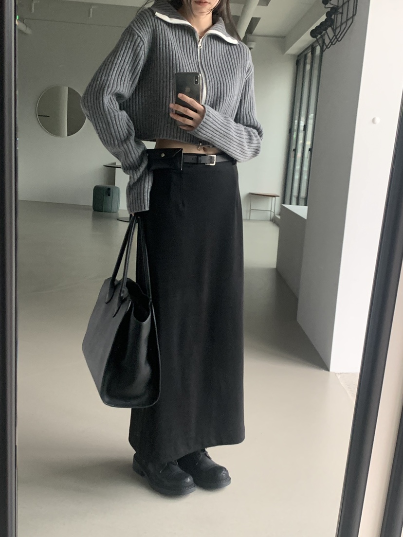 TRUE東大門㊣實拍女裝新品推薦休閑職業真品時尚熱賣25秋冬長裙TRUE長裙