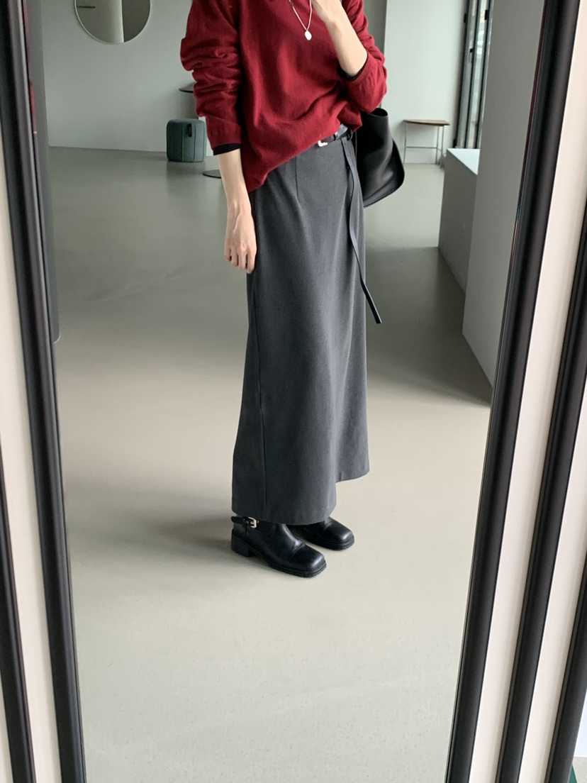 TRUE東大門㊣實拍女裝新品推薦休閑職業真品時尚熱賣25秋冬長裙TRUE長裙