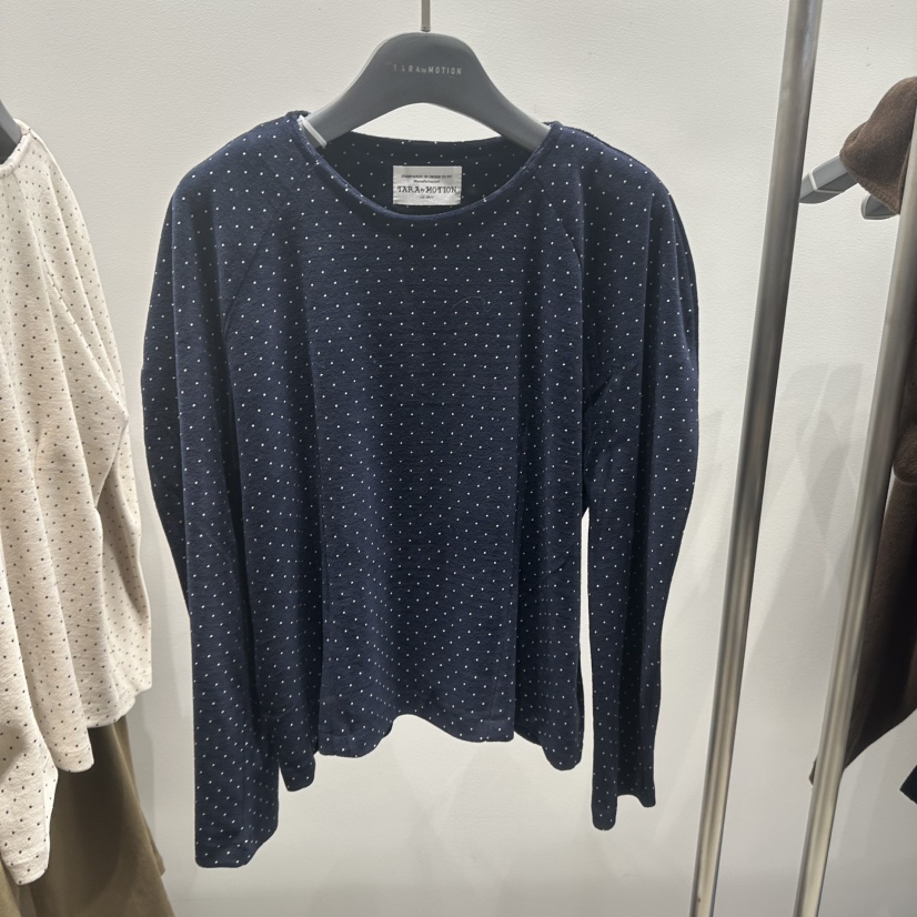 TARABY MOTION東大門㊣直郵女士新品25秋冬職業長袖T恤天鵝絨TARABY MOTION長袖T恤圖色2
