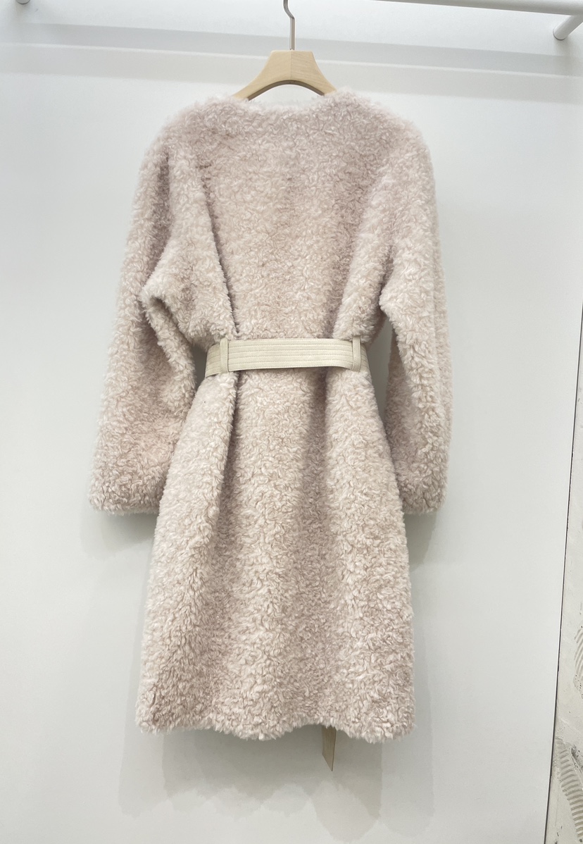 NYLON東大門㊣實拍女士新品25秋冬時尚真品中長款大衣含腰帶NYLON中長款大衣