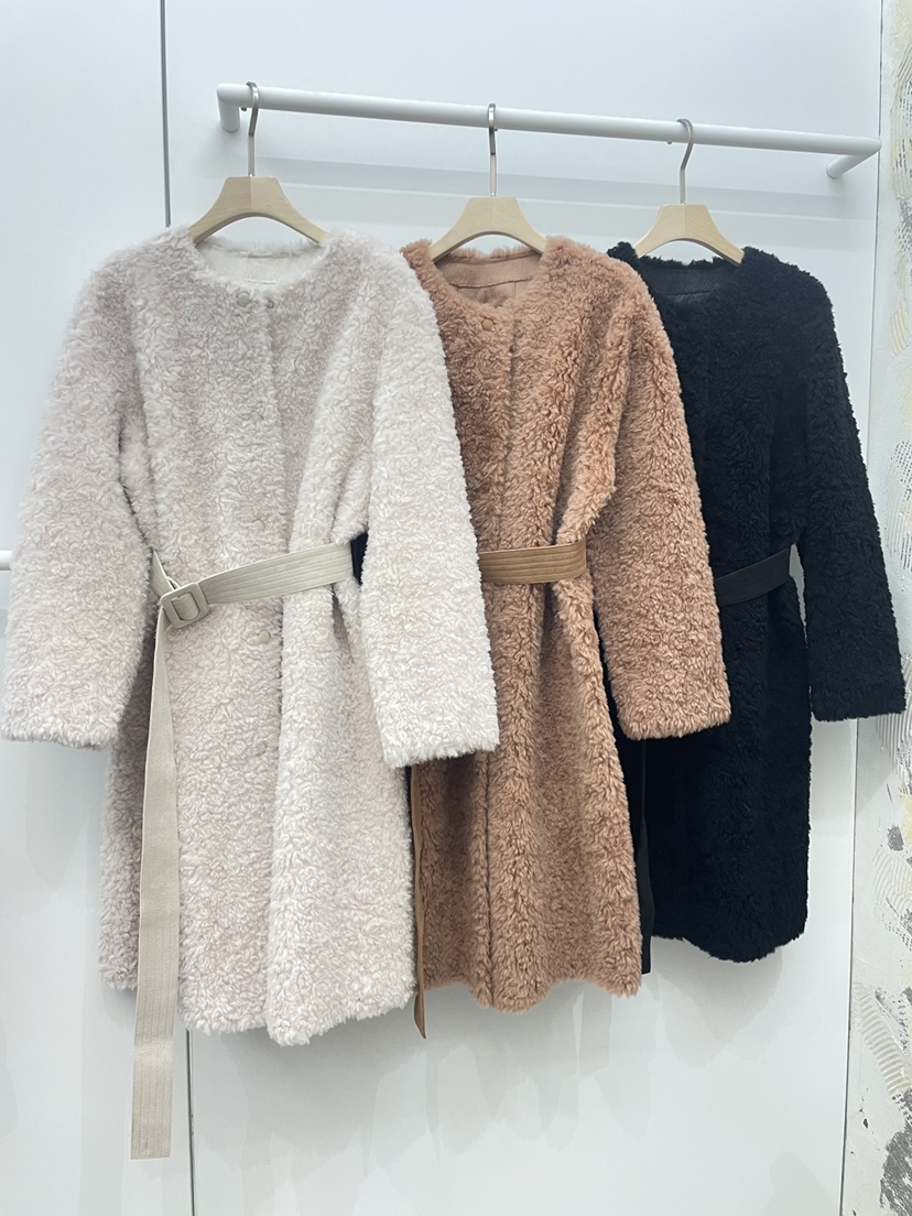 NYLON東大門㊣實拍女士新品25秋冬時尚真品中長款大衣含腰帶NYLON中長款大衣