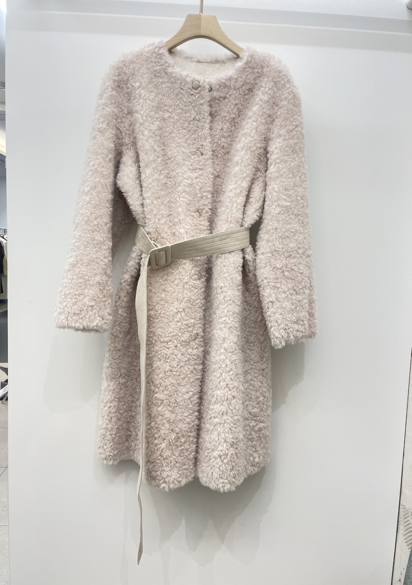 NYLON東大門㊣實拍女士新品25秋冬時尚真品中長款大衣含腰帶NYLON中長款大衣