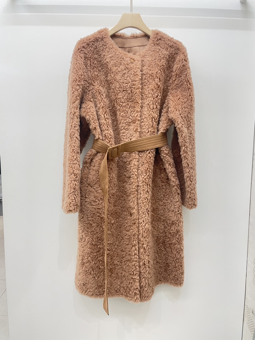NYLON東大門㊣實拍女士新品25秋冬時尚真品中長款大衣含腰帶NYLON中長款大衣圖色2