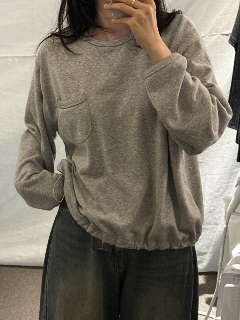 MONE-A韓國直郵㊣女士新品時尚人氣推薦真品熱賣25秋冬衛衣口袋MONE-A衛衣