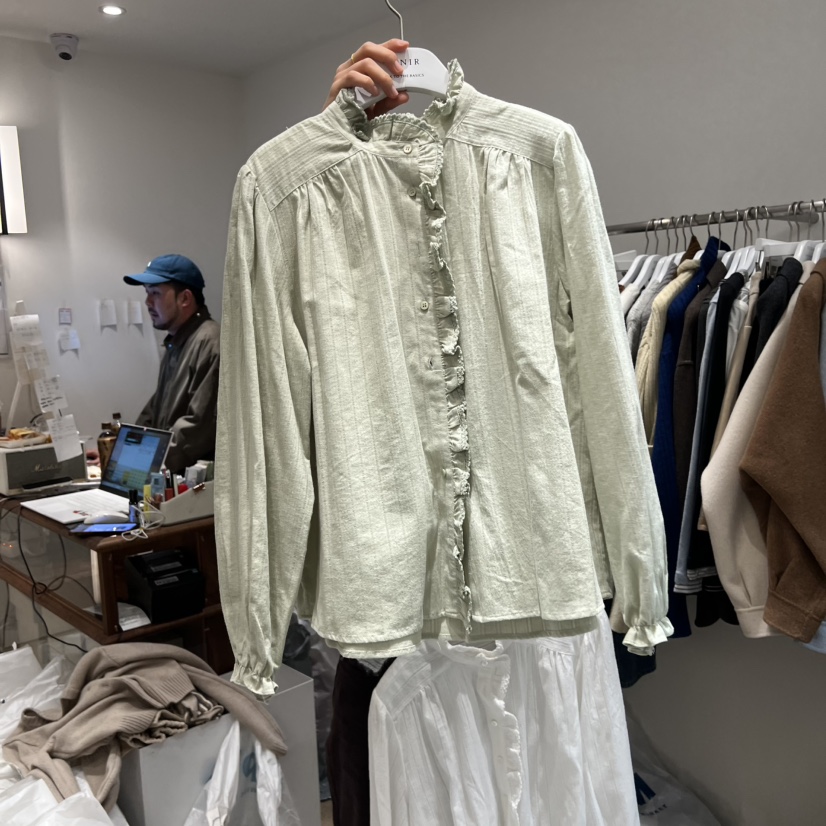 VENIR-a東大門㊣代購女裝新品職業推薦真品時尚襯衫蕾絲衫VENIR-a襯衫/蕾絲衫