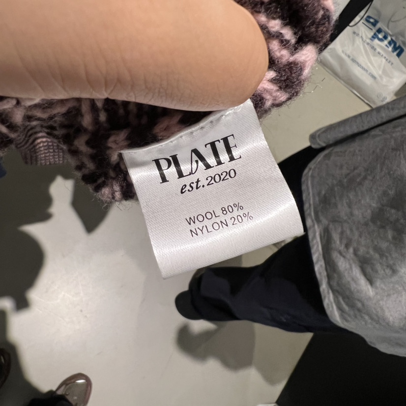 PLATE韓國代購㊣女士新款人氣推薦職業休閑熱賣時尚針織衫V領PLATE針織衫