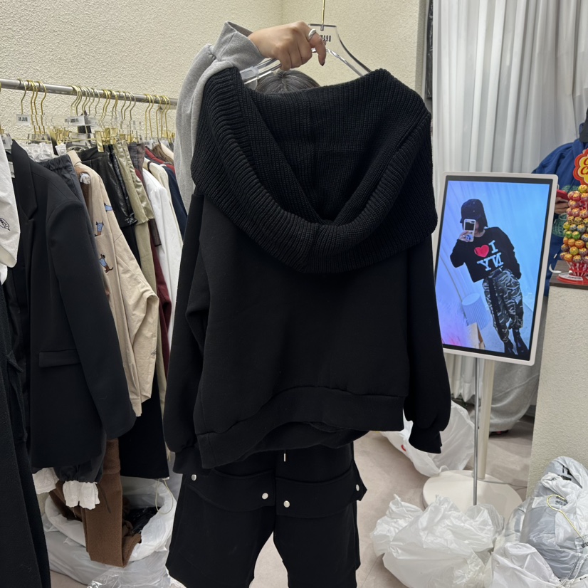 DRAWING韓國直郵㊣女裝新品職業推薦25秋冬休閑人氣衛衣連帽DRAWING衛衣