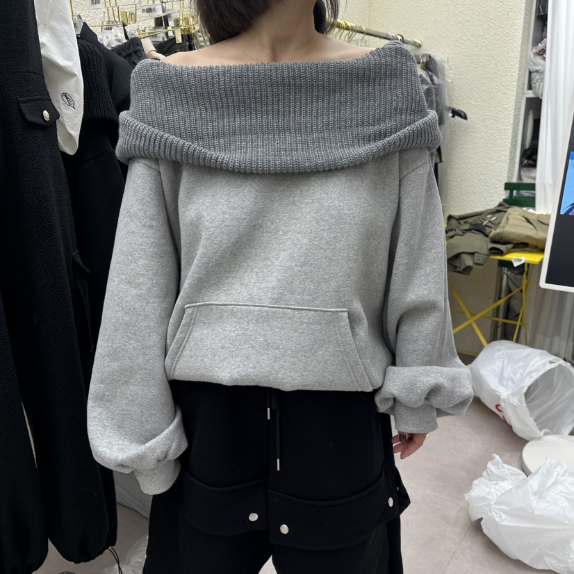 DRAWING韓國直郵㊣女裝新品職業推薦25秋冬休閑人氣衛衣連帽DRAWING衛衣