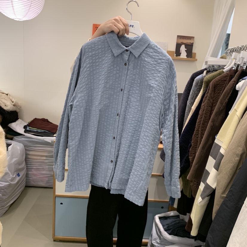 ARE韓國直郵㊣女裝新款時尚休閑真品職業推薦襯衫蕾絲衫燈芯絨ARE YOU/ARE襯衫/蕾絲衫圖色2