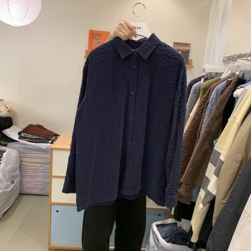 ARE韓國直郵㊣女裝新款時尚休閑真品職業推薦襯衫蕾絲衫燈芯絨ARE YOU/ARE襯衫/蕾絲衫圖色3