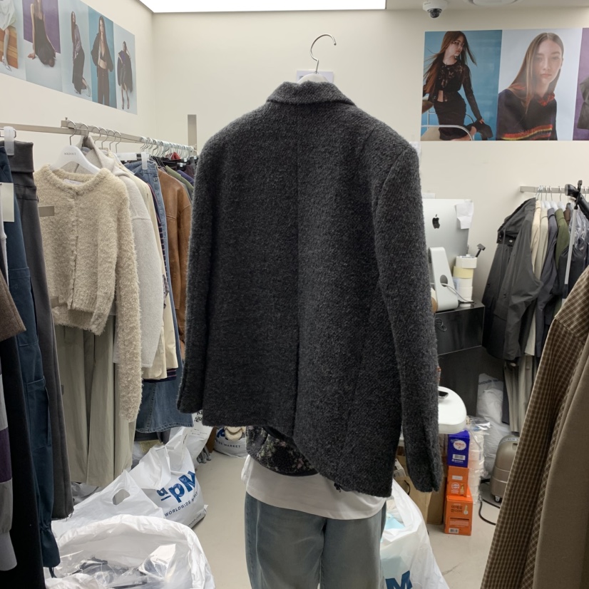 SOLD OUT東大門㊣直郵女裝新款推薦25秋冬職業短款大衣羊駝SOLD OUT短款大衣