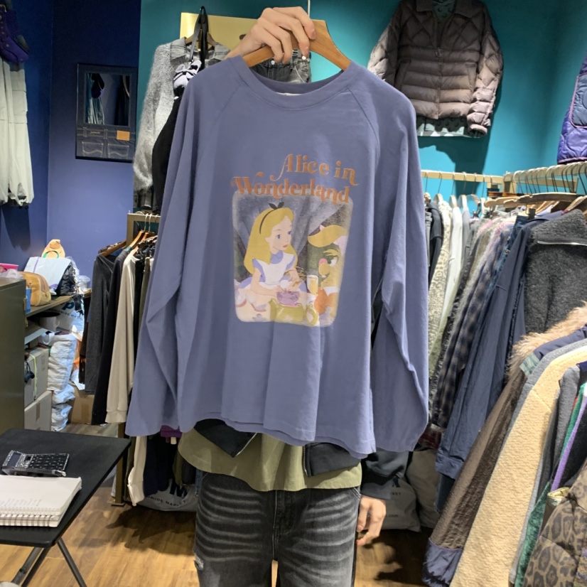 MERCI LINDA東大門㊣直郵女士新品25秋冬職業推薦長袖T恤復古MERCI LINDA長袖T恤圖色3