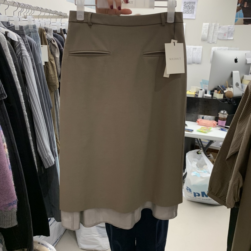 SOLD OUT東大門㊣代購女士新款時尚推薦熱賣休閑半身裙中短裙SOLD OUT半身裙/中短裙