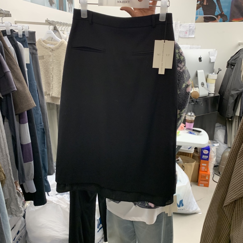 SOLD OUT東大門㊣代購女士新款時尚推薦熱賣休閑半身裙中短裙SOLD OUT半身裙/中短裙圖色2