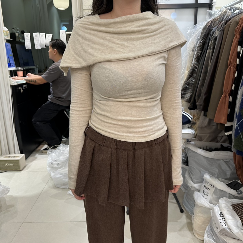 EGG IS東大門㊣直郵女士新品熱賣人氣推薦時尚職業長袖T恤EGG IS長袖T恤