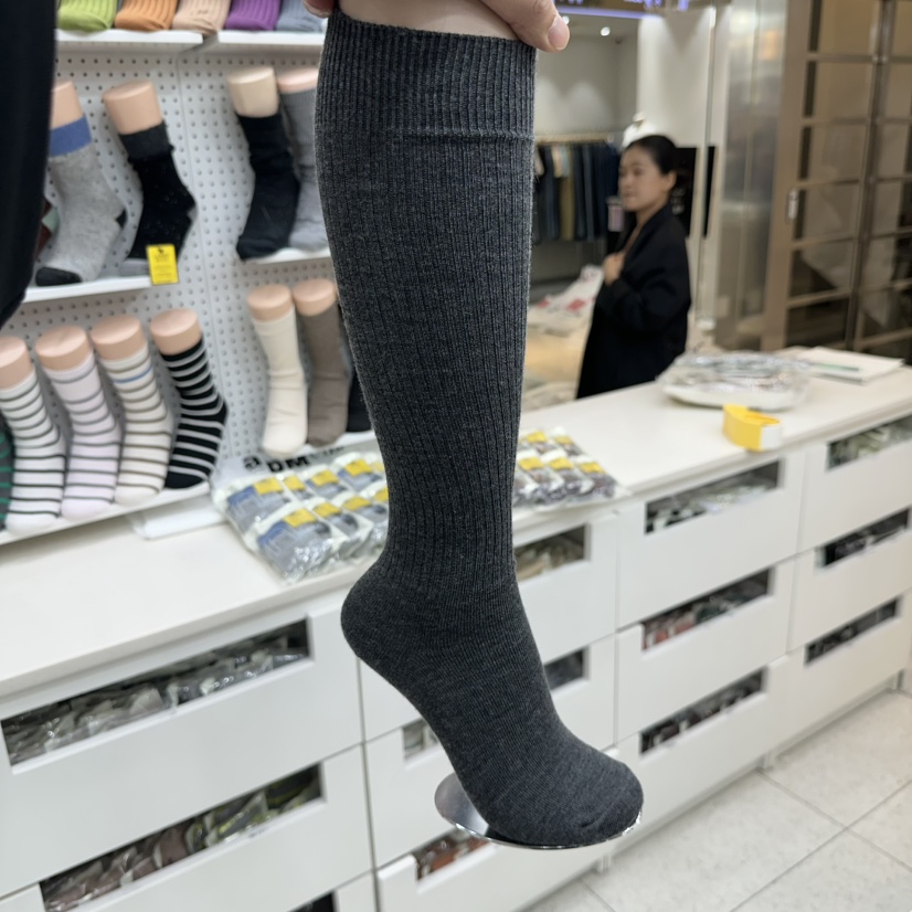 AILEEN韓國代購㊣女裝新品人氣25秋冬推薦時尚職業真品襪子LEJUNEV襪子圖色2墨色