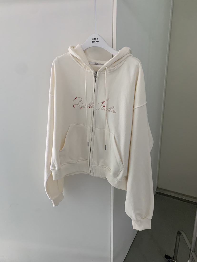 SHOP POSTER東大門㊣代購女士新款推薦熱賣休閑夾克拉鏈連帽SHOP_POSTER夾克