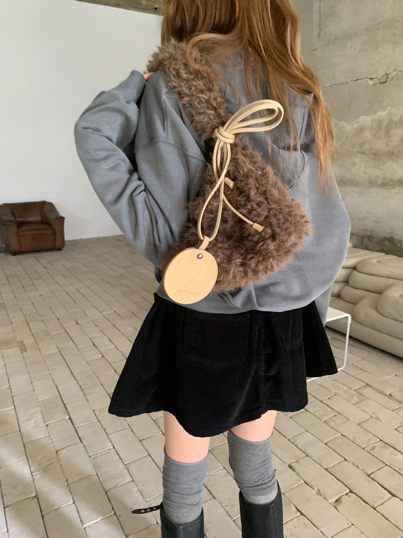 SHOP POSTER東大門㊣代購女裝新款推薦錢包卡包零錢包絨面革SHOP_POSTER錢包/卡包/零錢包