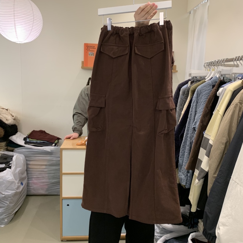 ARE東大門㊣實拍女士新品人氣真品推薦休閑25秋冬時尚職業長裙ARE YOU/ARE長裙