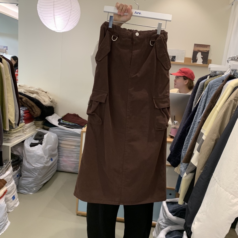 ARE東大門㊣實拍女士新品人氣真品推薦休閑25秋冬時尚職業長裙ARE YOU/ARE長裙圖色2