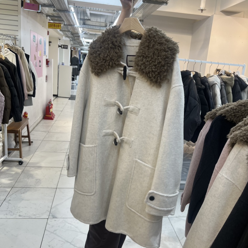 SIMPLE PARK/WMSTORY東大門㊣代購女士新品人氣中長款大衣SIMPLE PARK/WMSTORY中長款大衣圖色3