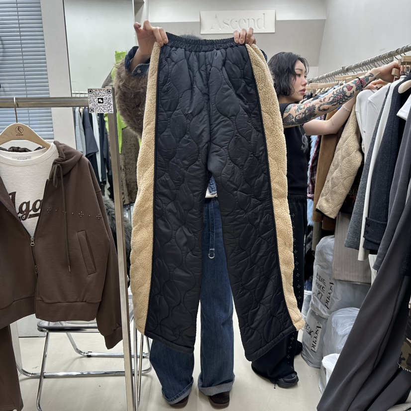 ASCEND東大門㊣直郵女士新品25秋冬熱賣人氣休閑休閑褲絎縫ASCEND休閑褲