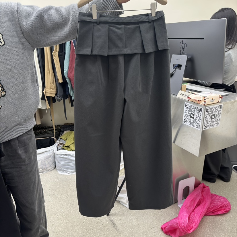 AMOEBA韓國直郵㊣女裝新款熱賣職業推薦休閑時尚25秋冬裙褲AMOEBA裙褲