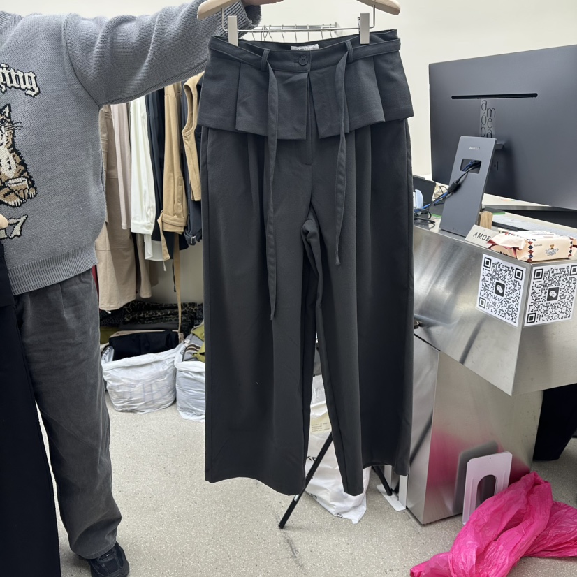 AMOEBA韓國直郵㊣女裝新款熱賣職業推薦休閑時尚25秋冬裙褲AMOEBA裙褲