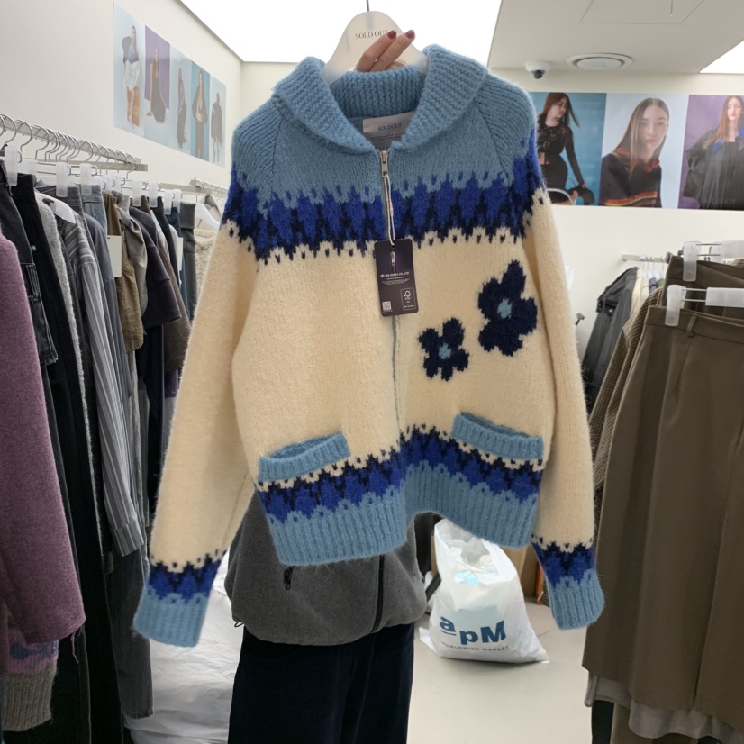 SOLD OUT東大門㊣實拍女士新品時尚真品推薦25秋冬職業針織衫SOLD OUT針織衫圖色3