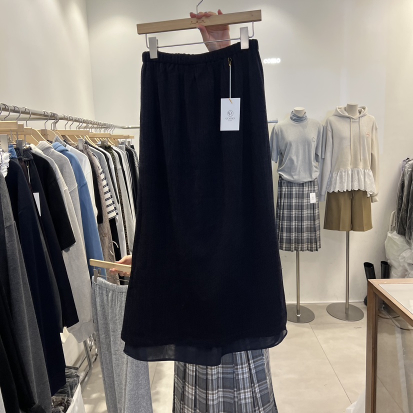 TAN&amp;COMO東大門㊣直郵女士新品熱賣25秋冬半身裙中短裙tan-COMO半身裙/中短裙圖色2