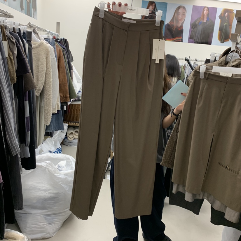 SOLD OUT韓國直郵㊣女裝新款休閑25秋冬真品職業時尚休閑褲SOLD OUT休閑褲圖色2