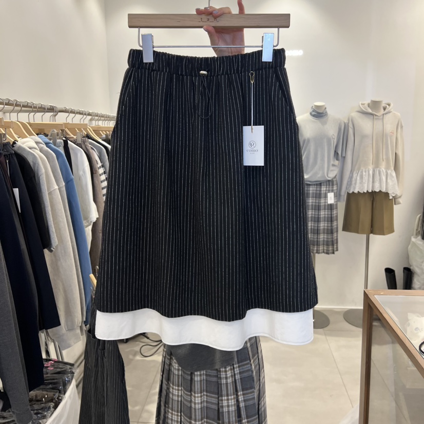 TAN&COMO東大門㊣代購女士新品真品職業熱賣半身裙中短裙tan-COMO半身裙/中短裙圖色2