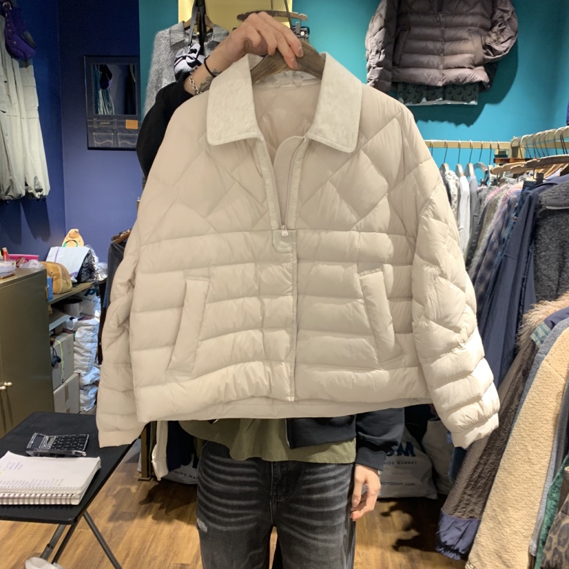 MERCI LINDA韓國代購㊣女裝新品熱賣短款羽絨服不含內搭絨MERCI LINDA短款羽絨服
