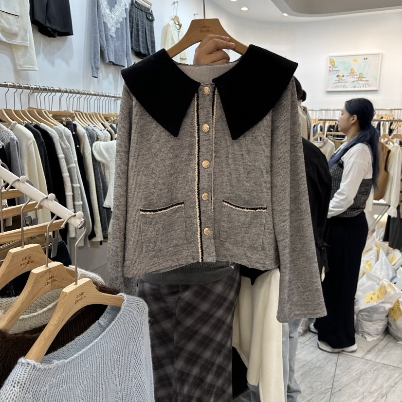 ABLESTUDIO東大門㊣直郵女裝新品人氣休閑熱賣真品時尚夾克ABLESTUDIO夾克圖色2
