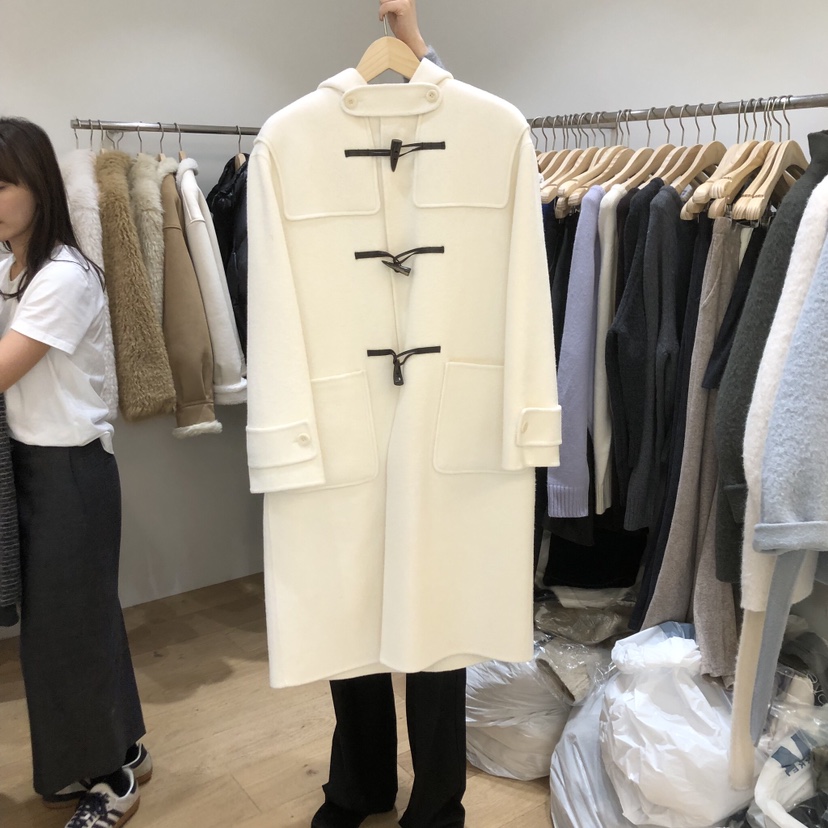 FOREST東大門㊣實拍女裝新款熱賣25秋冬中長款大衣手工制作FOREST中長款大衣