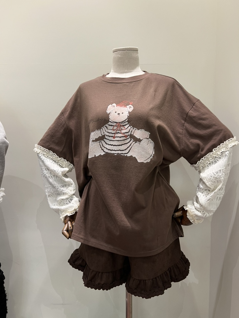 BE&BE韓國直郵㊣女裝新品休閑時尚真品人氣推薦長袖T恤BE&be長袖T恤